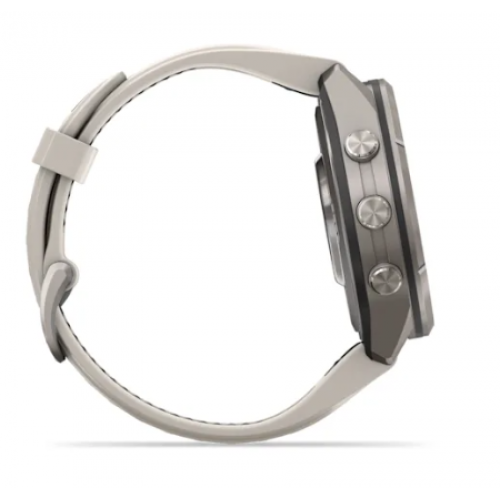 Garmin Fenix 9 PRO, 43 mm AMOLED Titanium Fog Gray/Dark Sandstone